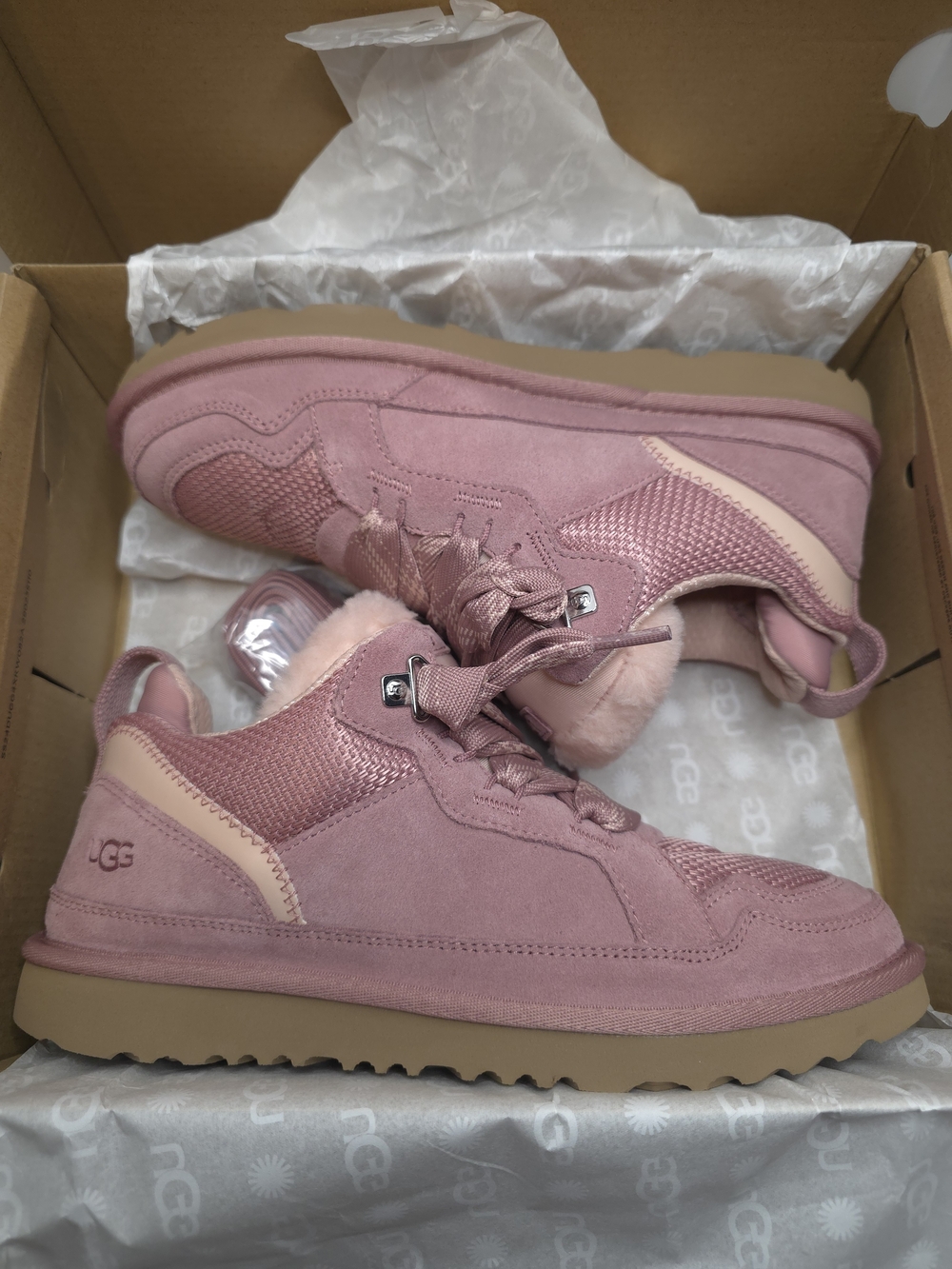UGG K Lo Lowmel Kids Sneakers Size 6Y Pink 1166490K Girls Shoes